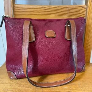 Brics Red Leather Classic Purse Bag